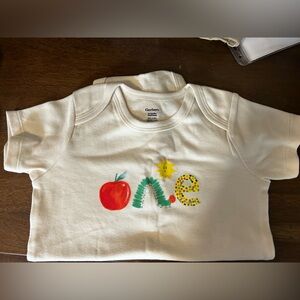 First birthday “Very Hungry Caterpillar” onesie! Never worn!! From Etsy